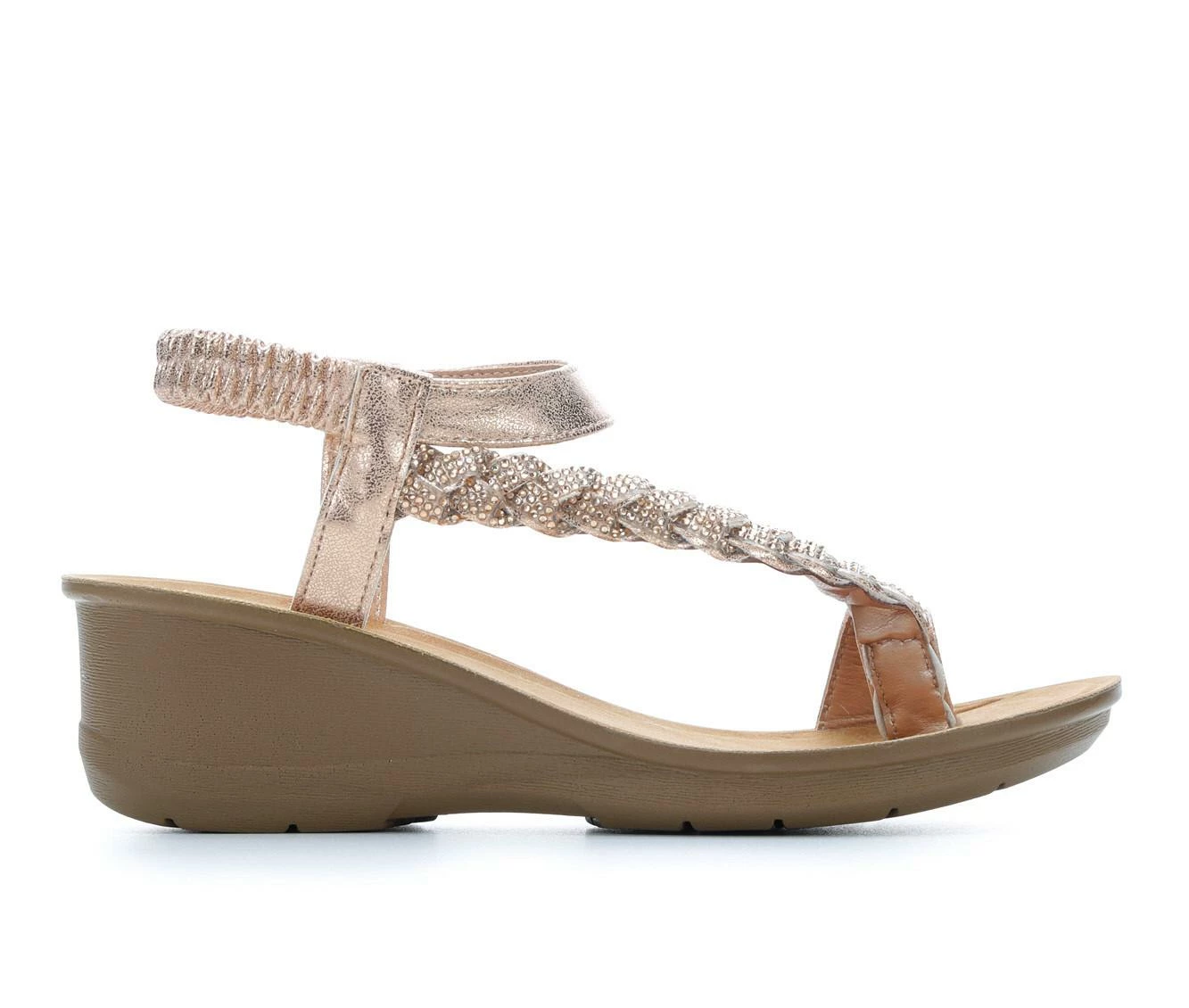 Women's Daisy Fuentes Denim Vegan Wedge Sandals 3 Women's Daisy Fuentes Denim Vegan Wedge Sandals