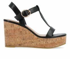 Women's Journee Collection Matildaa Cork Wedge Sandals -Shoe Styles Sales 2024 1 1771