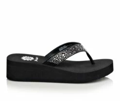 Women's Yellow Box Africa Wedge Flip-Flops -Shoe Styles Sales 2024 1 2119