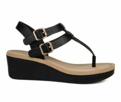Women's Journee Collection Bianca Wedge Sandals 9 Women's Journee Collection Bianca Wedge Sandals -Shoe Styles Sales 2024 1 2121