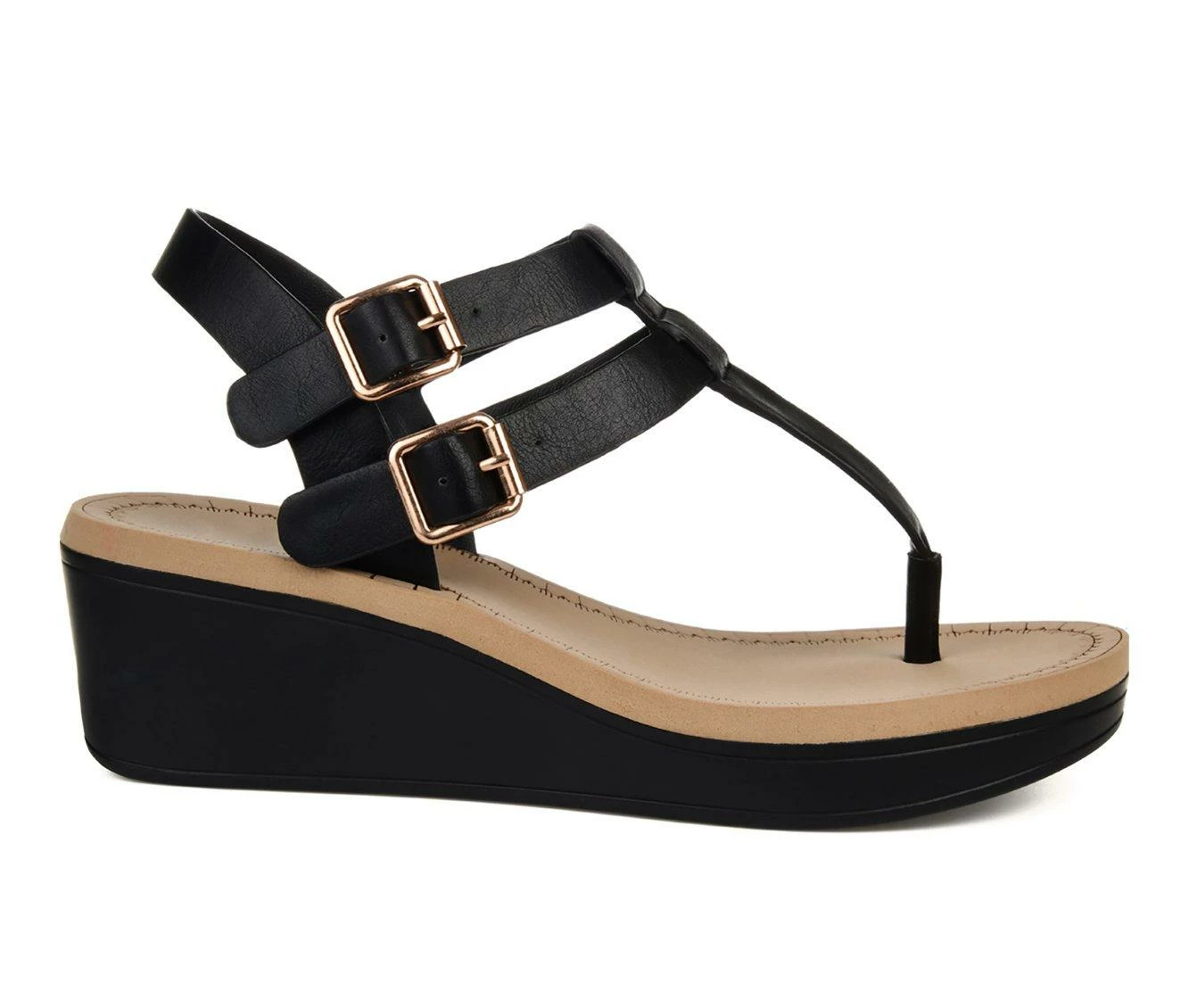 Women's Journee Collection Bianca Wedge Sandals 4 Women's Journee Collection Bianca Wedge Sandals - Image 2