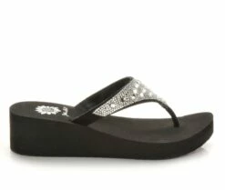 Women's Yellow Box Birder Wedge Flip-Flops -Shoe Styles Sales 2024 1 2133