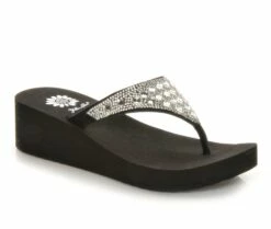 Women's Yellow Box Birder Wedge Flip-Flops -Shoe Styles Sales 2024 2 1066