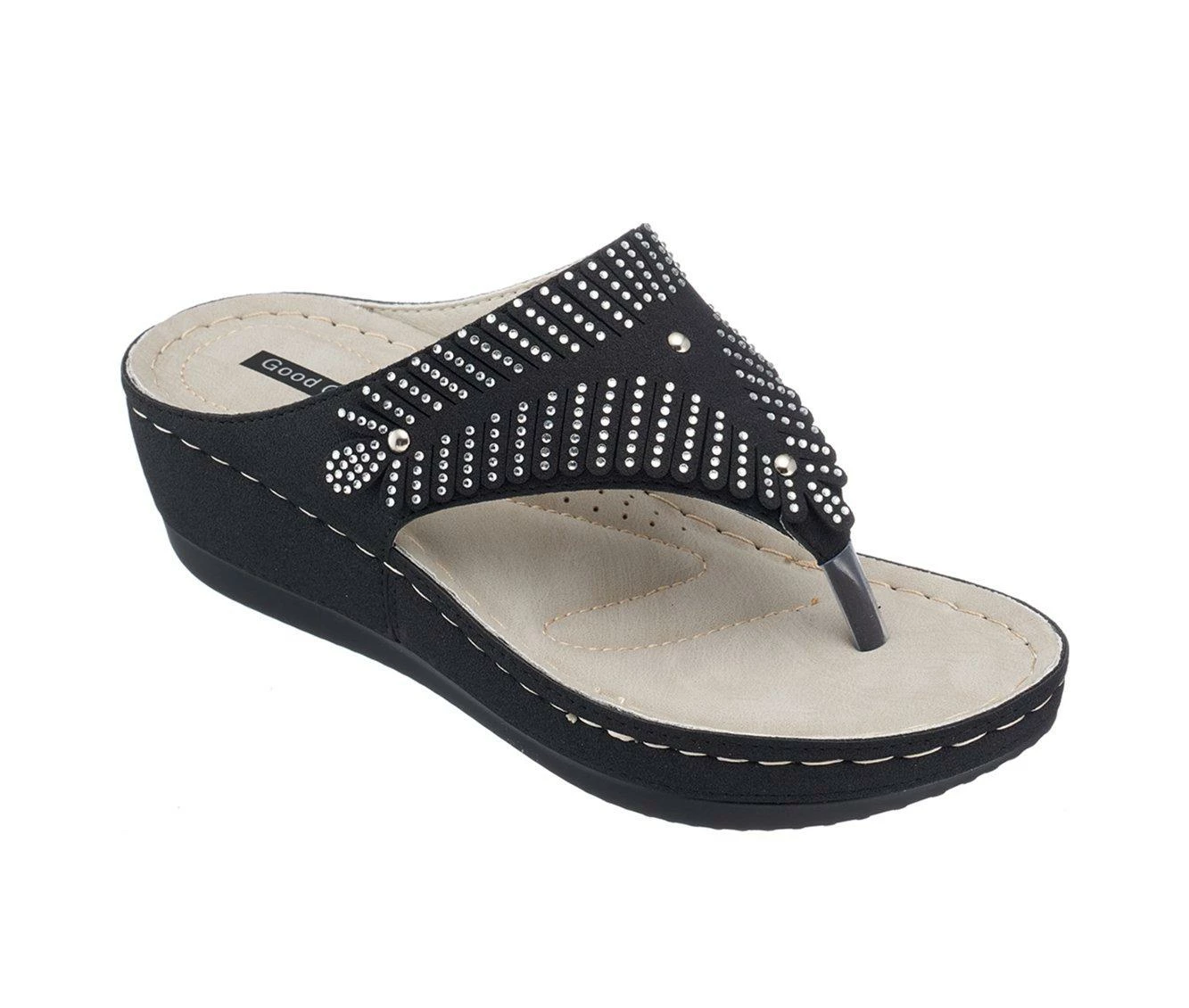 Women's GC Shoes Virginia Wedge Flip Flops 5 Women's GC Shoes Virginia Wedge Flip Flops - Image 3