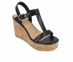 Women's Journee Collection Matildaa Cork Wedge Sandals -Shoe Styles Sales 2024 2 885