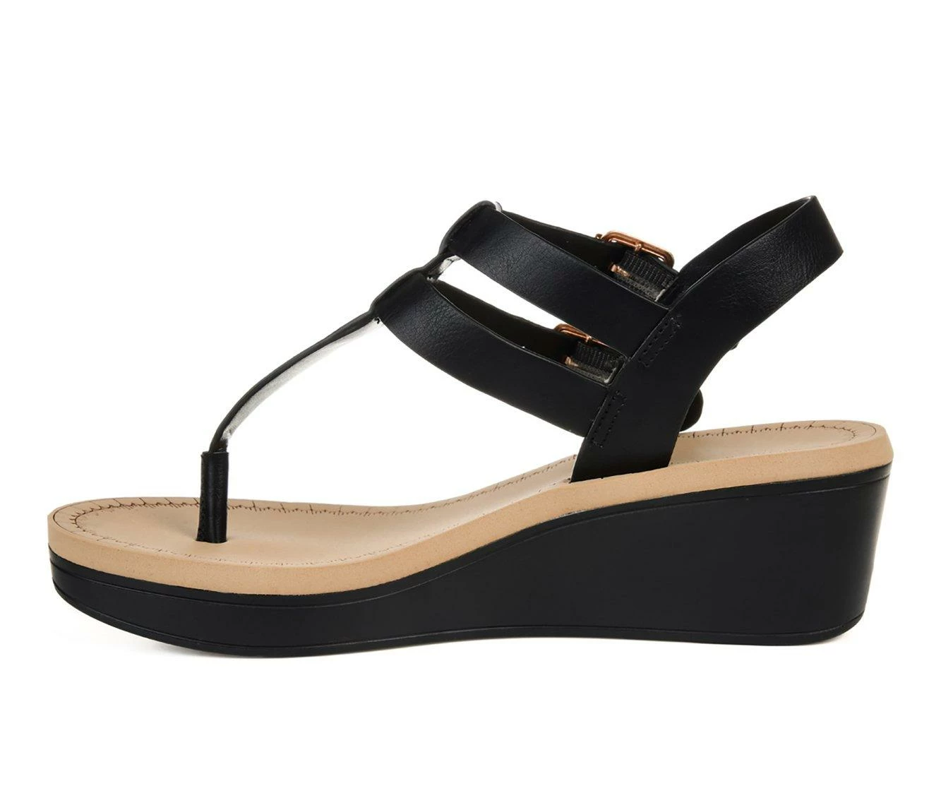 Women's Journee Collection Bianca Wedge Sandals 6 Women's Journee Collection Bianca Wedge Sandals - Image 4